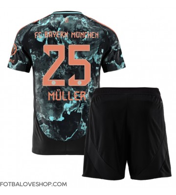 Bayern Munich Thomas Muller #25 Dětské Venkovní Dres 2024-25 Krátký Rukáv (+ trenýrky)